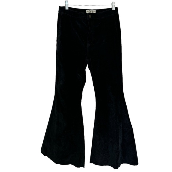 Free People Just Float On Velvet Flare Jeans - Picture 2 of 10